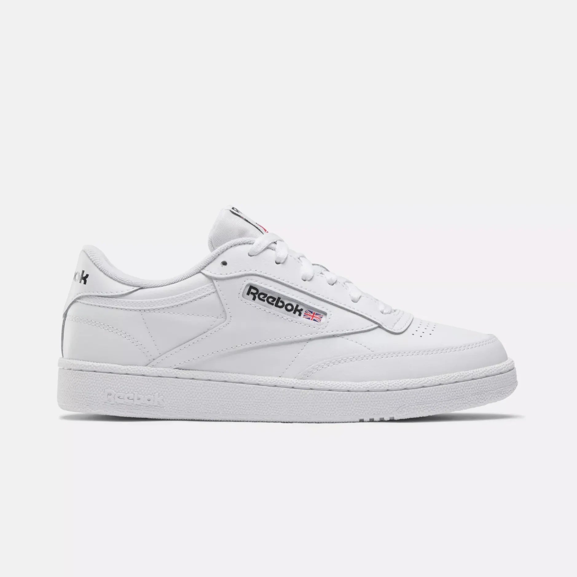 Reebok Club C 85 White Leather Tennis‑Inspired Sneakers - Gomix Brands Outlet